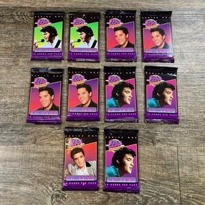 Vintage 1992 Elvis Presley Trading Cards 10 Packs Sealed